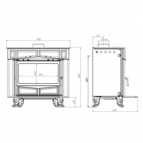 Печь PLAMEN GLAS FRANKLIN
