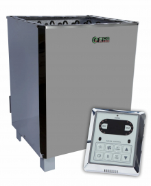 Электрокаменка для сауны и бани EcoFlame SAM D-12 12 кВт + пульт CON6
